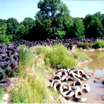 Tire stockpile