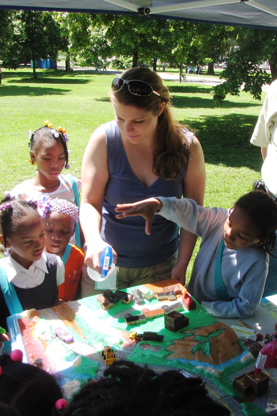 MDE's Meg Simmers at Carroll Park Field Day