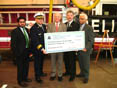 Secretary Philbrick, EPA present city with a check