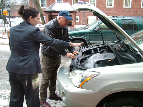 Photo 1 - Secretary Philbrick in a Hybrid Lexus