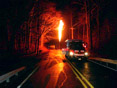 Fire on Road