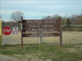 Sign at Wicomico Shores Public Landing