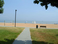 Walkway leading to a beach