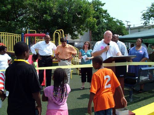 Dedication of Tot Lot