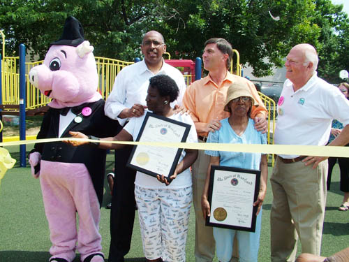 Dedication of Tot Lot