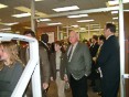 Governor Robert L. Ehrlich with children and staff at Perry Hall High School in Baltimore County