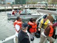 MDE Secretary Kendl P. Philbrick arrived by boat to Baltimore Harbor   