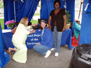 MDE’s Lead Program staff MDE’s tent at the Baltimore Flower Mart Photo 1 