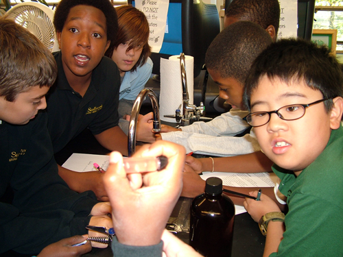 Children Sampling Water During WWWMD