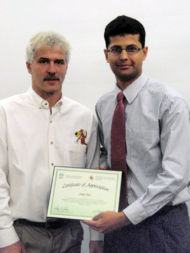 Richard Smucker, Frito-Lay, Aberdeen with Summer 2010 Intern Abdul Bari 