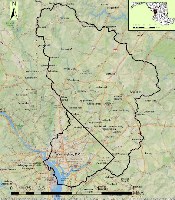 Anacostia River Map