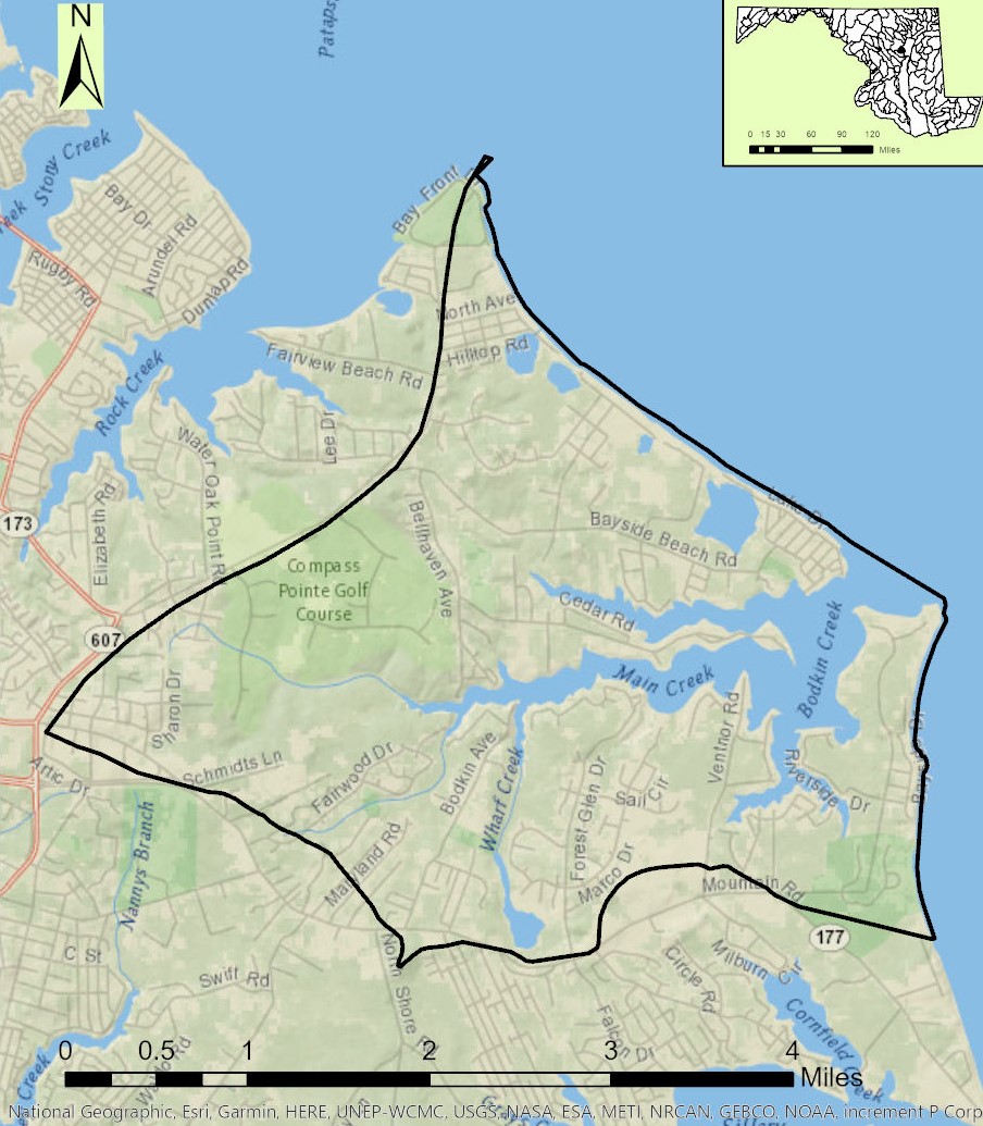 Bodkin Creek Map