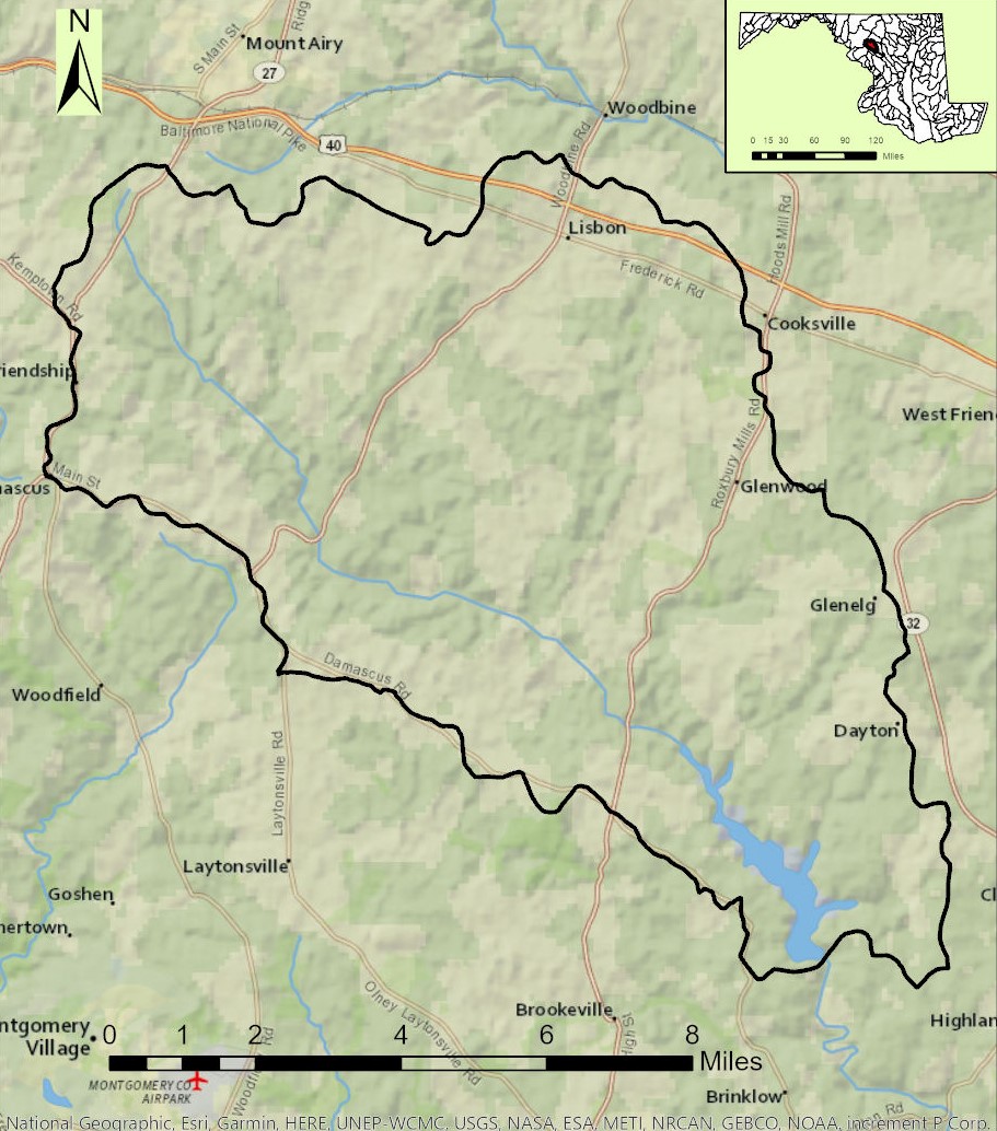 Brighton Dam/Triadelphia Reservoir Map