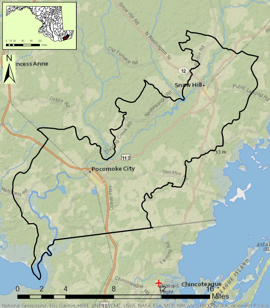 Lower Pocomoke River Map