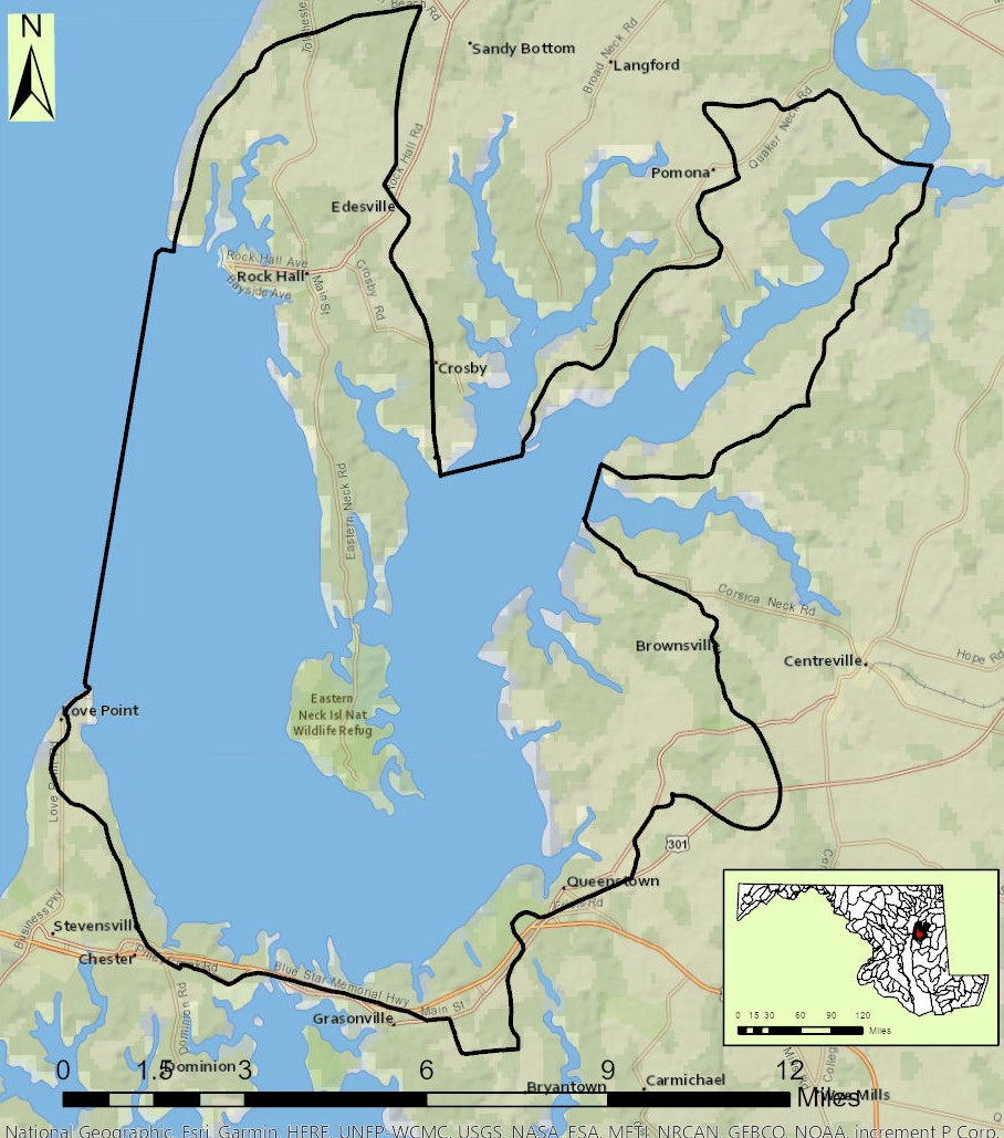 Lower Chester River Map