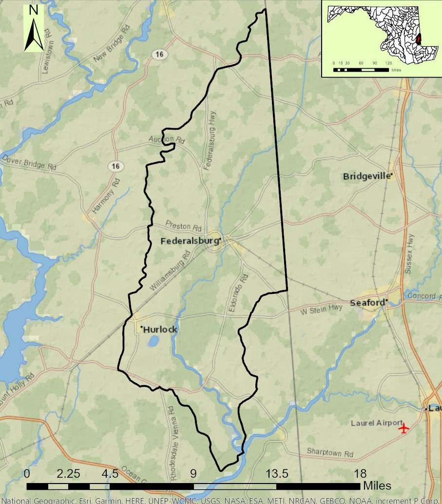 Marshyhope Creek Map