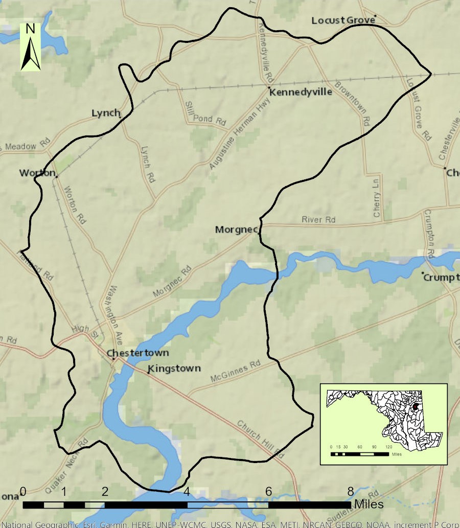 Middle Chester River Map