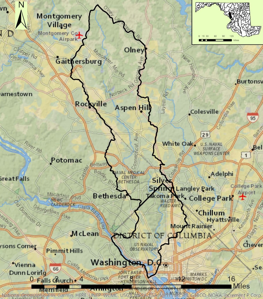 Rock Creek Watershed Map