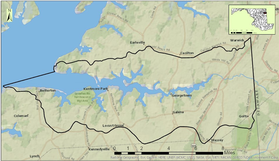 Sassafras River Watershed Map