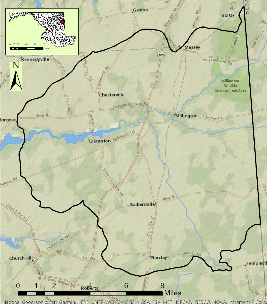 Upper Chester River Map