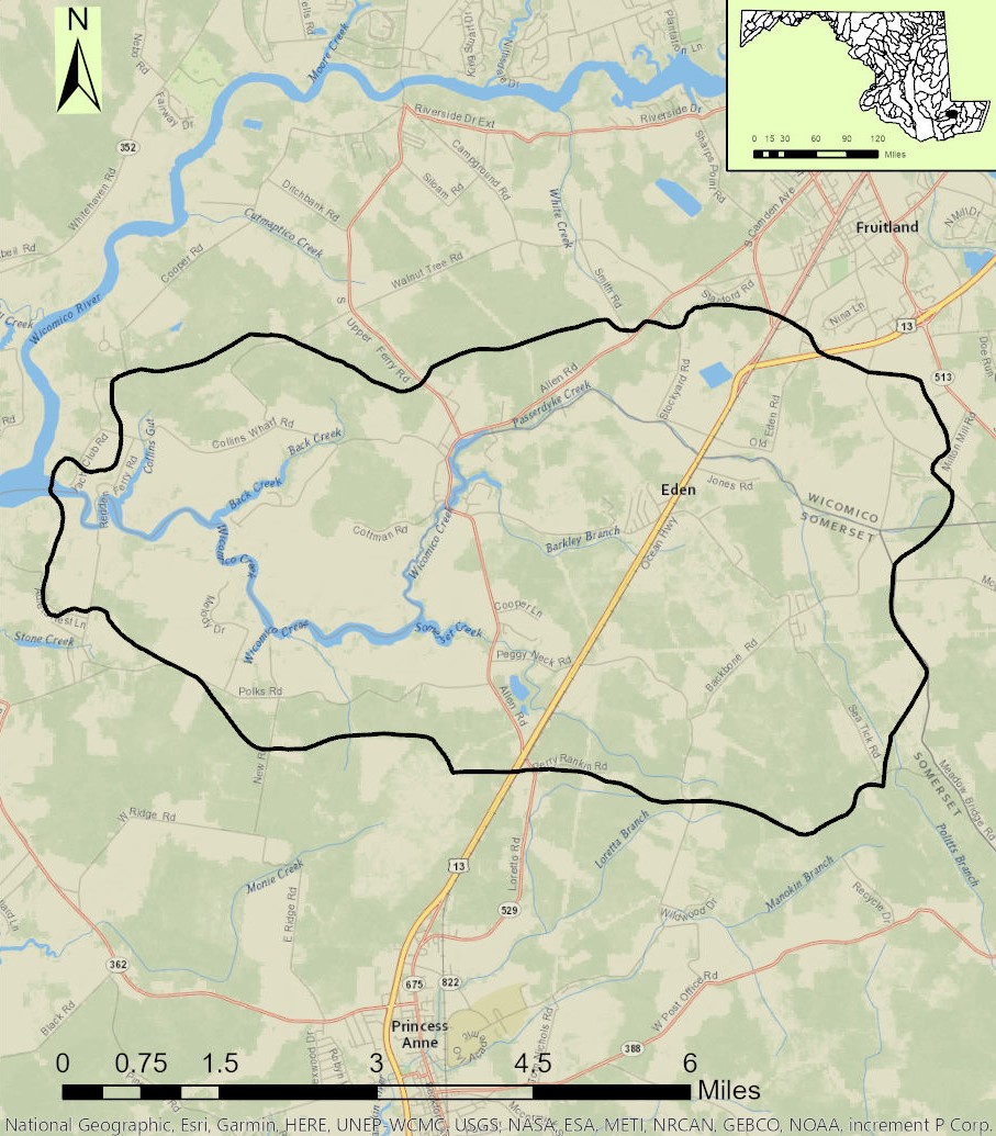 Wicomico Creek Map