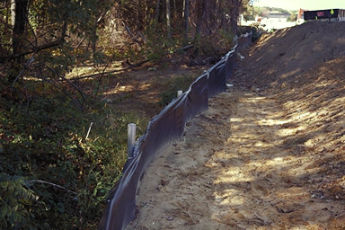 sediment control fence